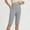 Gray, variant on Women and Plus Size High Waist Biker Shorts, Full, and Knee Length Leggings with Pocket