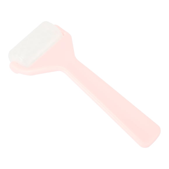 1 Pc Rodillo Facial Translúcido para Mujeres para Salón de Belleza Vacaciones Baño Viaje ABS PE Perlas de Hielo Rosa Blanco