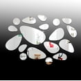 thumbnail image 4 of 12Pcs Geometric 3D Art Mirror Wall Sticker Decal Home DIY Decor (silver), 4 of 7