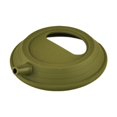 thumbnail image 1 of Tapa de silicona para tazón para campamento cubierta de utensilios portátiles ligeros con reemplazo de boquilla para la playa de barbacoa Verde, 1 of 8