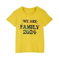 thumbnail image 4 of Zwiiyzr 3-14Y Toddler Boy Girls Christmas Shirts Short Sleeve Round Neck T-Shirt Christmas Graphic Tees Holiday Tops Toddler To Big Kids Yellow, 4 of 5