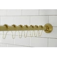thumbnail image 2 of Kingston Brass SRK607 72 in. Edenscape Adjustable Shower Curtain Rod with Rings, Brushed Brass, 2 of 4