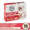 Special Kitty Poultry & Beef Variety Pack Cuts in Gravy Wet Cat Food, 5.5 oz, 36 Count