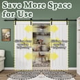thumbnail image 5 of 84''x84'' Double White Primed Paintable Sliding Barn Door – Solid Manufactured Wood, Closet & Pantry Interior Door with Complete Installation Hardware Kit, 5 of 7