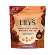 Lily's Pumpkin Spice Flavor White Chocolate Style Baking Chips, 7 oz