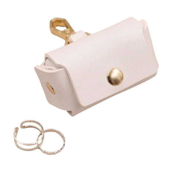 Anillo Con Iniciales Anillo De Cuero Para Bolsa Para Anillos Para Propuestas De Matrimonio Bolsa Para Guardar Joyas Para Collares De Perro