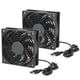 thumbnail image 3 of Enfriador del ventilador de la caja de la computadora, ventilador de la caja de la computadora de 2 piezas Ventiladores de la caja de la PC Ventilador de la caja de la computadora Construcción robusta, 3 of 8
