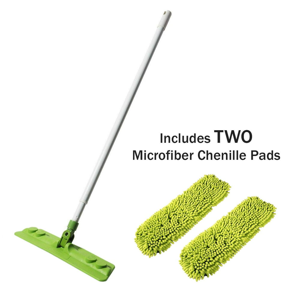 Starfiber Star Mop Kit with 2 Microfiber Chenille Pads