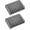 Gray, variant on Bathroom Self Draining Soap Dish, Silicone Soap Holder for Bar Soap, Pack of 2