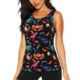thumbnail image 1 of Fotbe Animals Under Water Blusas Sin Mangas para Mujer – Estilo Casual, Corte Suelto, Slim-Fit, Cuello Redondo Deportivo, Tops de Verano para Gimnasio y Yoga-X-Large, 1 of 7