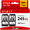Black, variant on 245XL Ink Compatible for Canon Ink 245 and 246 for PIXMA MG2522 2520 TS3122 MX490 492 TR4520 (Black, Tri-Color)