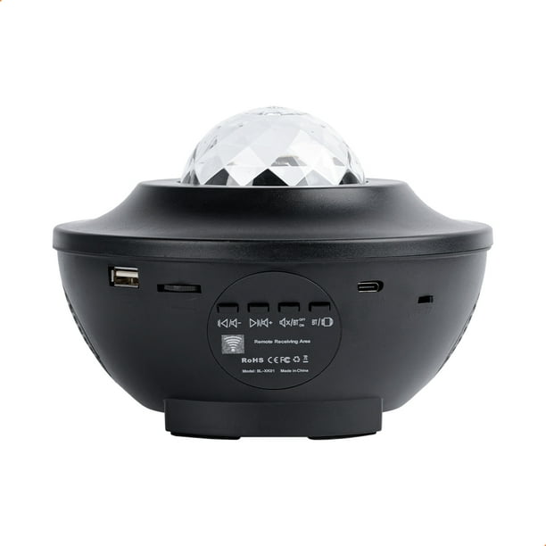 Proyector De Galaxia Multicolor Diven Con Bocina Bluetooth 3 Efectos De Movimiento 3 Niveles De Intensidad De Luz