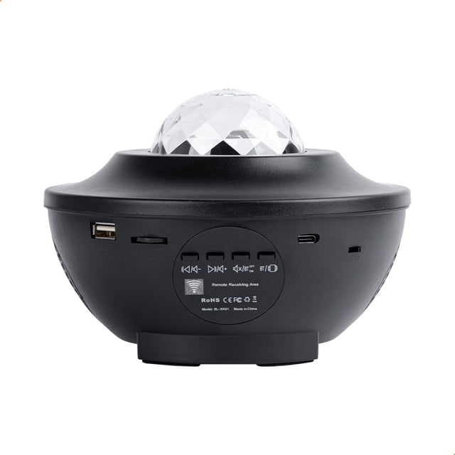 Proyector De Galaxia Multicolor Diven Con Bocina Bluetooth 3 Efectos De Movimiento 3 Niveles De Intensidad De Luz