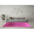 thumbnail image 3 of Ahgly Company Indoor Square Oriental Pink Traditional Area Rugs, 5' Square, 3 of 4