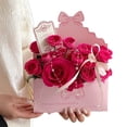 thumbnail image 4 of Valentine's Day Flower Gift Box With Romantic Heart Design For Bouquets In Red Pink Beige, 4 of 8