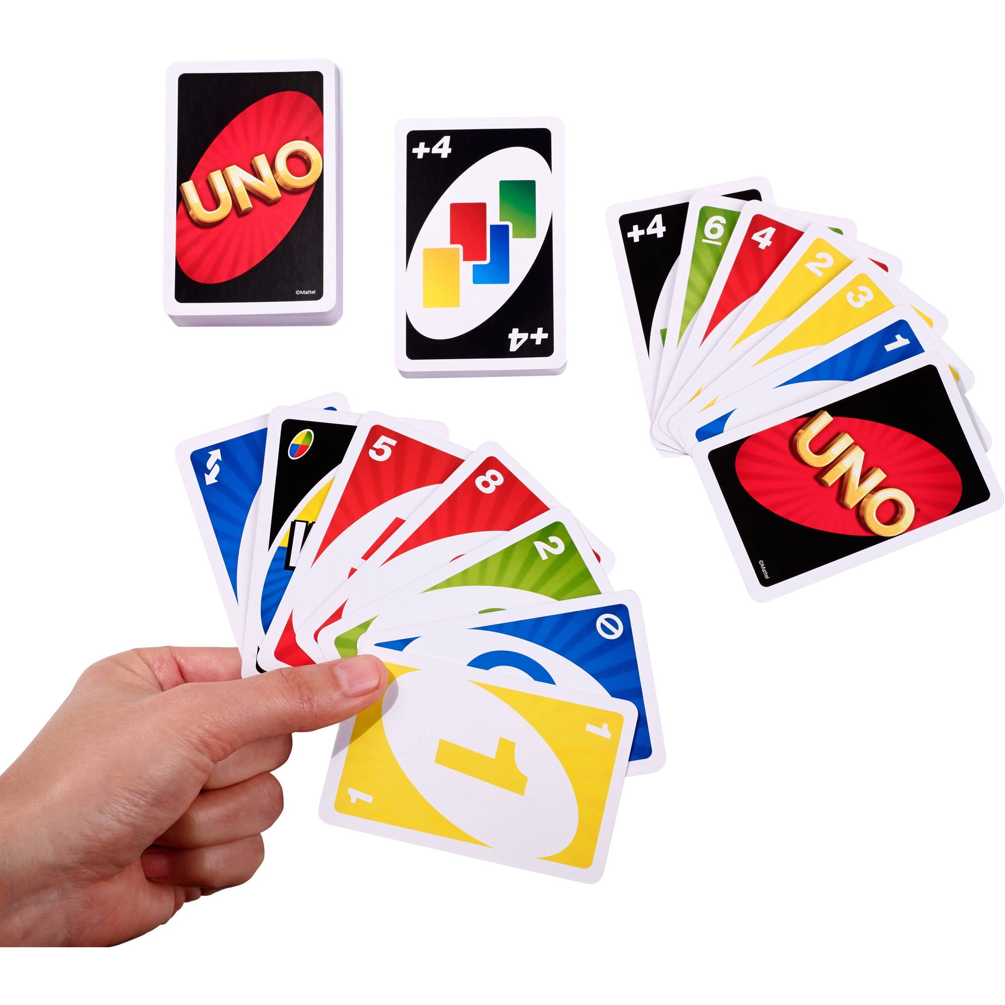 UNO Color & Number Matching Card Game For 2-10 Players Ages 7Y+ 