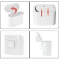thumbnail image 1 of Camión de basura desechable de 2 rollos con cinturón blanco con mini caja de almacenamiento montada en la puerta lateral Cubo de basura montado en vehículo creativo de doble uso, 1 of 5
