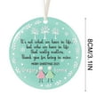 thumbnail image 4 of Feltree Handmade Sea Glass Snowflake Christmas Tree Ornaments 2D Acrylic Hanging Decorations Friendship Keepsake Gift for Holiday Decor, 4 of 8