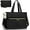 Black, variant on Laptop Bag for Women - 15.6 Inch Tote Work Bag with Compartments Nurse Teacher Bag Large Lightweight Office Handbag