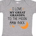 thumbnail image 4 of Inktastic I Love My Great Grandpa to the Moon and Back Boys or Girls Baby Bodysuit, 4 of 5