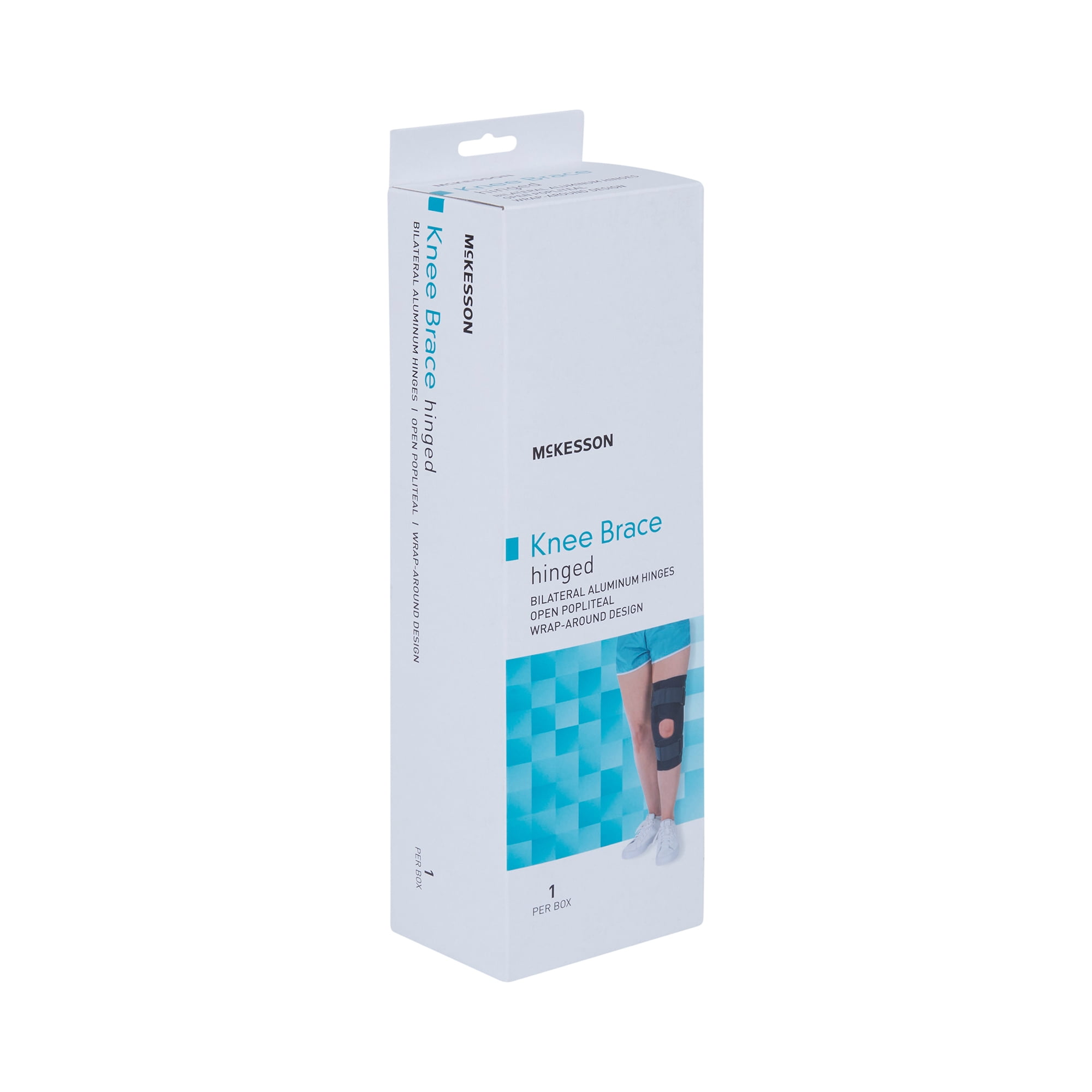 McKesson Knee Brace for Pain - Hinged Side with Open Patella, Size 3XL, 1 Ct