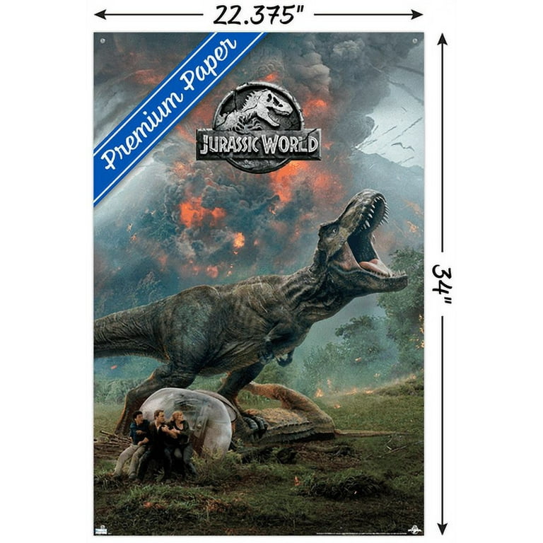 Jurassic World: Fallen Kingdom - Volcano Wall Poster with Push