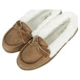thumbnail image 5 of Jessica Simpson Womens Micro Suede Moccasin Indoor Outdoor Slipper Shoe, 5 of 9