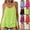Green, variant on Summer T-Shirt For Women Sleeveless Top Crew Neck Comfortable Sling Pullover Solid Color Casual Blouses With Adjustable Straps
