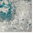 thumbnail image 6 of Luxe Weavers Modern Abstract High Low Texture, Turquoise 8x10 Area Rug Stain-Resistant Carpet, 6 of 10