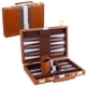 thumbnail image 1 of Funda clásica de piel sintética Backgammon Set RERIVER 2 Players, 1 of 7