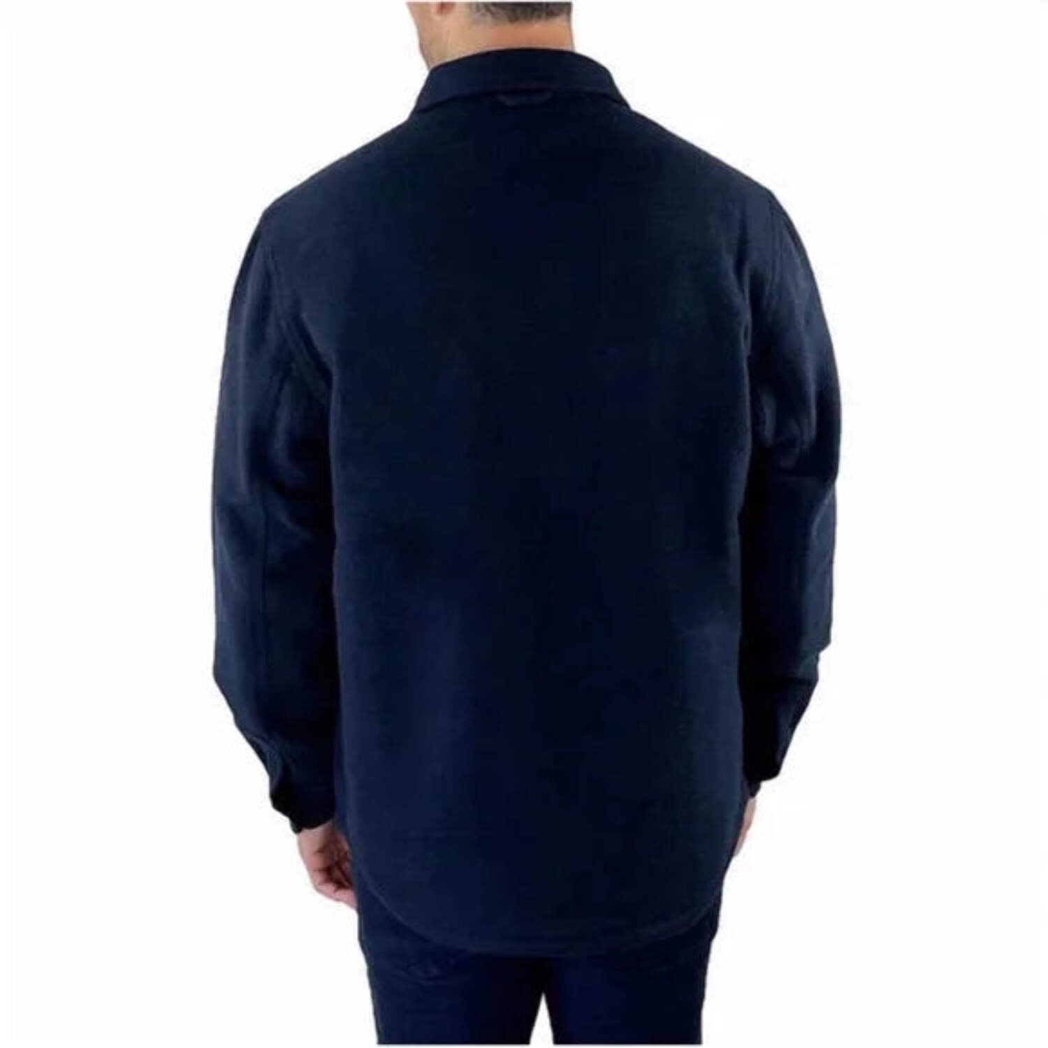 Jachs New York Men's Wool Blend Sherpa Lined Shirt Jacket (Green