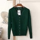 thumbnail image 1 of Casual Woman Cardigan Sweater Autumn Winter Women Solid Color V-neck Long Sleeve Plus Size Knit Sweater Coat Crochet, 1 of 5