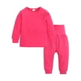 thumbnail image 5 of WIBACKER 3M-8Y Thermal Underwear Set for Infant Girls Boys Long Johns Kids Warm Cotton Pajamas Hight Waist Pjs, 5 of 6