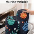 thumbnail image 5 of Pioneer Flower Floral Print Pattern Bathroom Rugs Mat, Non Slip Microfiber Bathroom Rug with Rubber Backing, Soft Mats for Bathroom Floor Tub Shower, 24"x60", 5 of 5