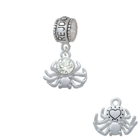 3-D Clear Crystal Spider - Rejoice Charm Bead