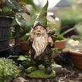 thumbnail image 2 of LuxenHome Calling All Gnomes Garden Sculpture Resin Statue, 2 of 9