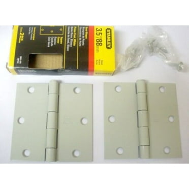 (12) Stanley S821-215 RP741 3.5" Residential Door Hinges Prime Coat White