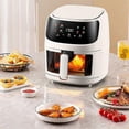 thumbnail image 4 of Air Fryer Smart Touch Screen Air Fryer Visual Electric Fryer White US Plug, 4 of 5