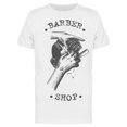 thumbnail image 1 of Cutting Hair In A Barbershop T-Shirt Men -Image by Shutterstock, Male Large, 1 of 2