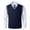 Navy, variant on JTieacloth Casual Pullover Sweater Male Knitted Vest Vest V Neck Sleeveless Padded Sweater Vest(Blue)
