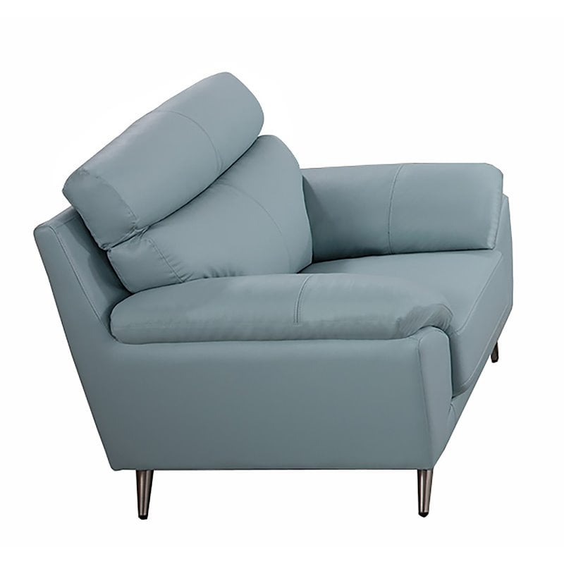 Baby Blue Leather Couch Off 55 Baby Blue Leather Couch Off 55, Livorno Aqua Leather Sofa