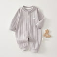 thumbnail image 2 of Qlbmong Baby Boy Girl Clothes Toddler Long Sleeve Infant Cute Unisex Comfy Cotton Newborn Jumpsuits, 2 of 3