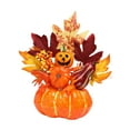 thumbnail image 3 of Adorno de calabaza de Halloween, centro de mesa de comedor, decoración artística novedosa para Estilo G, 3 of 9