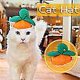 thumbnail image 3 of Ropa divertida para mascotas, sombrero de calabaza, Halloween, lindo, pequeño, mediano, gato, perro, vestir brillar Electrónica, 3 of 3