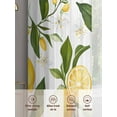 thumbnail image 3 of Yellow Lemon Sheer Curtains for Living Room Bedroom White Flowers Elegant Country Plants Sheer Curtains 108 Inch Long 2 Panels Set Light Filtering Curtain Window Treatments Drapes for Dining Room, 3 of 6