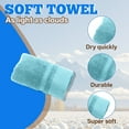 thumbnail image 3 of AUQ Wash Gags for Body,Smooth Absorbent Cotton Layer Wash Rags,Reinforced Edge Stitching Hand Towels,Green,29.53*13.78*0.39in, 3 of 7