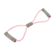 1 Pc Durable 8-Shaped Yoga Stretch Band for Stretching 14.57"x4.33" Pink