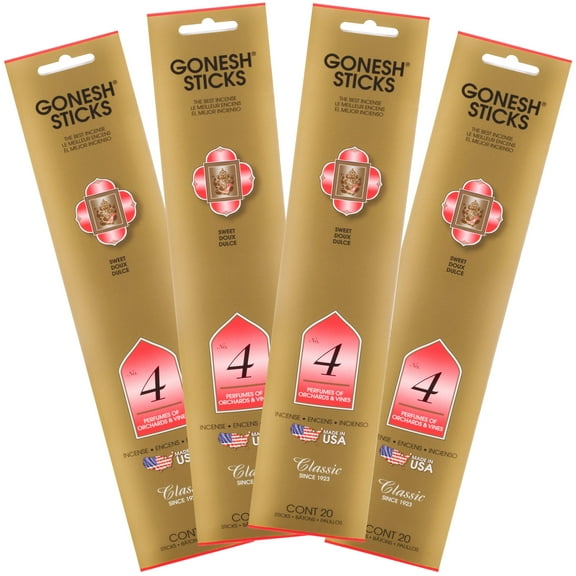 Gonesh Classic Collection #4 Incense (4 Pack), 4 Piece