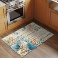 thumbnail image 2 of Beige Beach Coastal Entryway Rug 2'x3'&nbsp; Non Slip Front Door Mats, Summer Nautical Coral Shell Botanical Vintage Entrance Rugs Indoor Outdoor Carpet, Floor Mats Small Area Rug for Bedroom Kitchen, 2 of 8