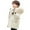 White, variant on KAUOD Boys Winter Parka Coats Faux-F𝐮r Hood Waterproof Puffer Jackets Kids Toddler Padded Insulated Ski Outwear with Pockets